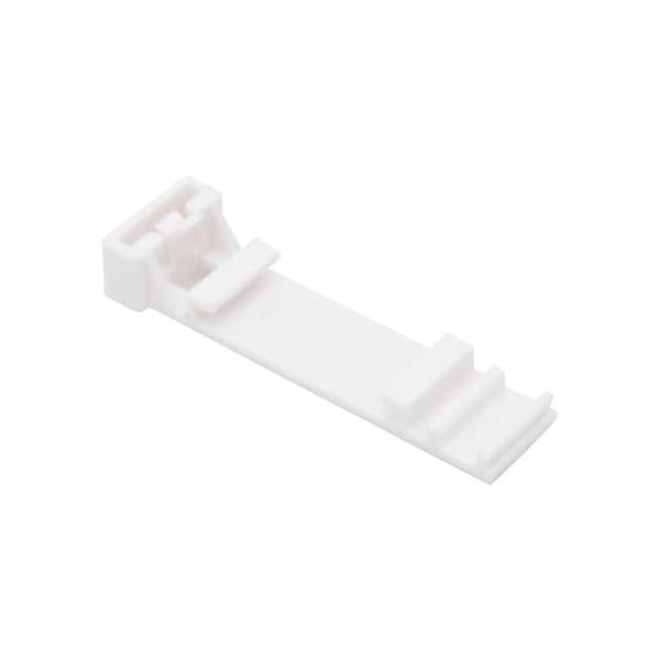 Fästen för rullgardin - vidaXL - 30 stycken - PVC - Vit - Justerbar - Barnsäkerhet - För rör 18 mm Vit