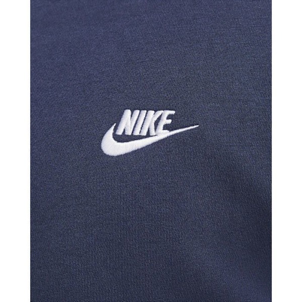 NIKE M NSW CLUB HOODIE FZ BB NAVY Blå M