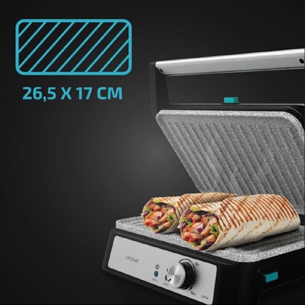 Cecotec Rock`nGrill 1500 Take&Clean Stone elektrisk grill