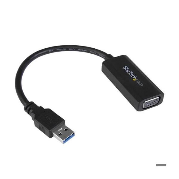 StarTech.com USB 3.0 till VGA-videoadapter - Externt grafikkort med integrerad drivrutininstallation - 1080p (USB32VGAV) Svart