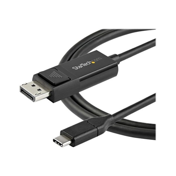 StarTech.com USB C till DisplayPort 1.2 4K 60Hz-kabel, 1m - Dubbelriktad DP till USB-C eller USB-C till DP-videoadapterkabel Rev