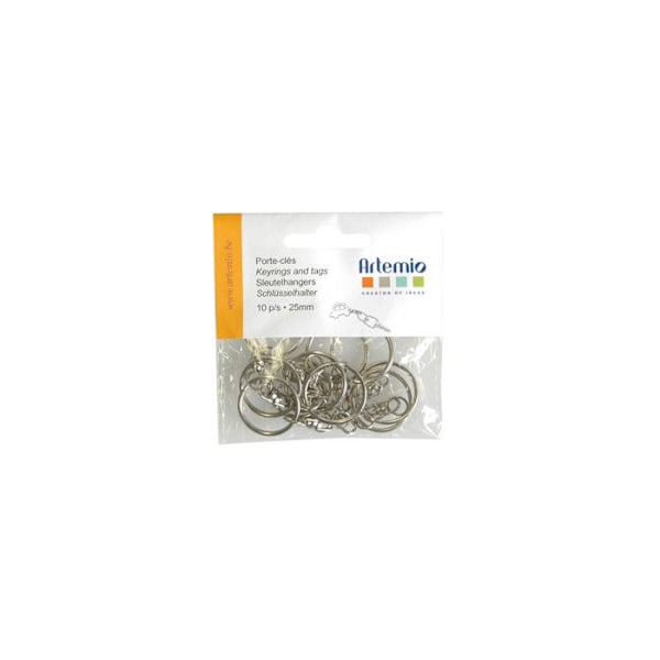 Nyckelring med svängbar swivel (10 stycken)