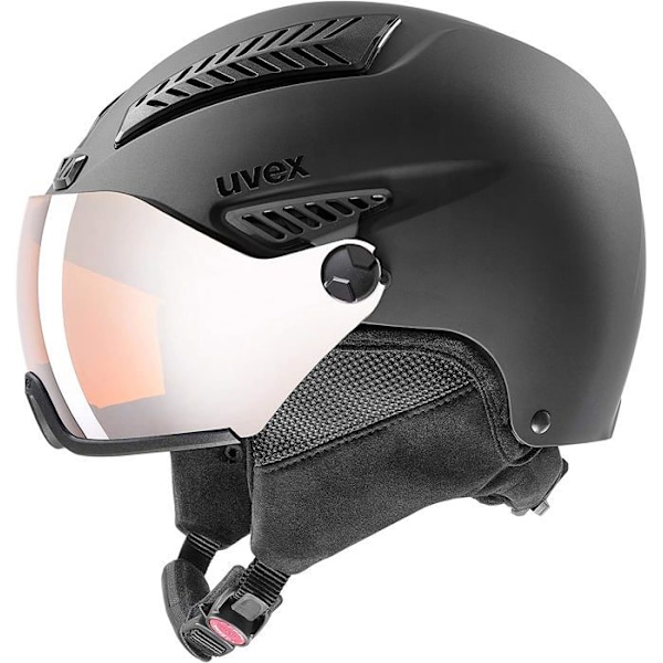 Skidskyddshjälm - Uvex snowboardskyddshjälm - 2006 - hlmt 600 visir, unisex vuxen skidhjälm Svart jag