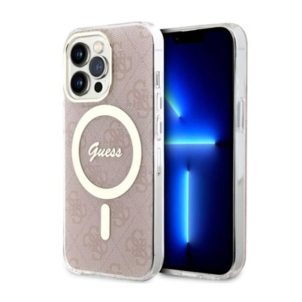 Guess 4G MagSafe - Fodral för iPhone 13 Pro (Rosa) - 3666339127350