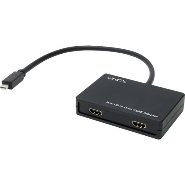 LINDY Aktiv mini DP till 2x HDMI-adapter