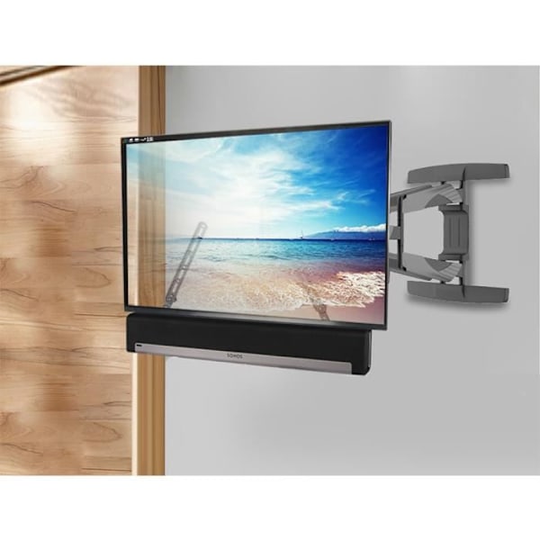 Universal soundbar-fäste upp till 15 kg Högtalarfäste för montering under eller på TV:n Justerbar