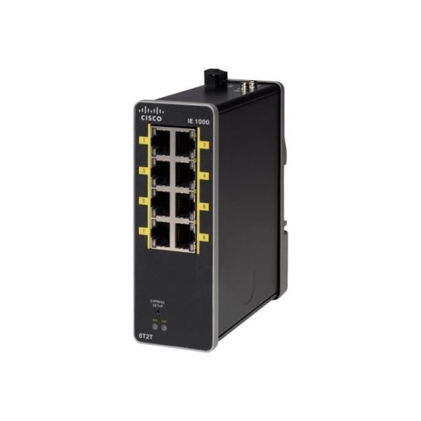 Cisco Industrial Ethernet 1000 Series Managed Switch 2 x 10-100 (upplänk) + 6 x 10-100 (nedlänk)...