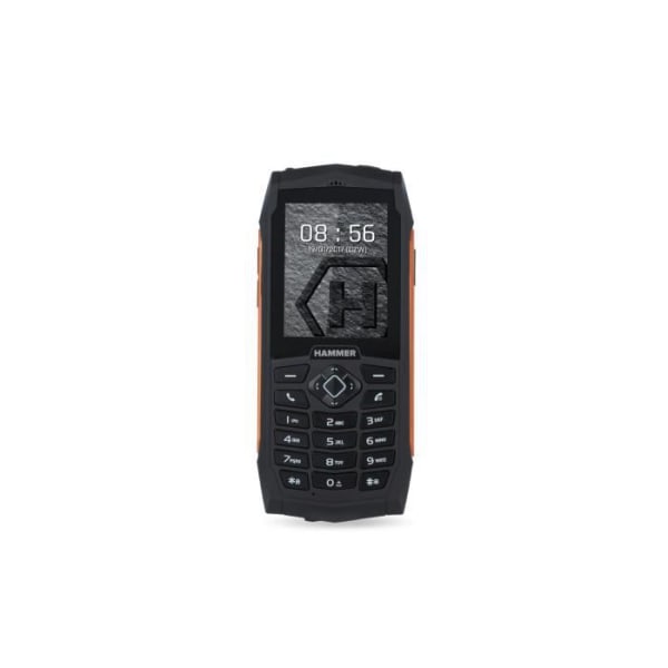 MYPHONE Hammer 3 Phone - Bar - Dual SIM - 6,1 cm (2,4") - 0,3 MP - 2000 mAh - Svart, Orange