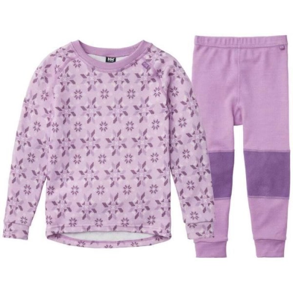 Helly Hansen Graphic Lifa Kids Merino Wool Base Layer + Leggings Set - blåregn lila blåregn lila 6 år