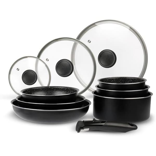 Sitram 713499 Aluminium Kökset 10 Delar Non-stick Silver