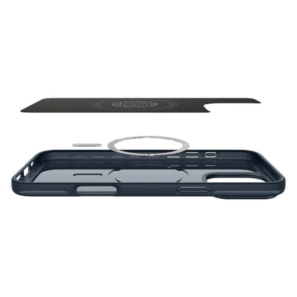 Mobilskal - SPIGEN - iPhone 16 Pro - Metallisk Skiffer - Extra skydd - Minimalistisk mörkblå