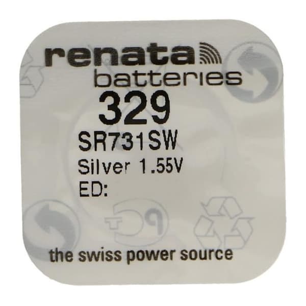 Silveroxid knappcell 329 / SR731 SW 0% kvicksilver 1,55V