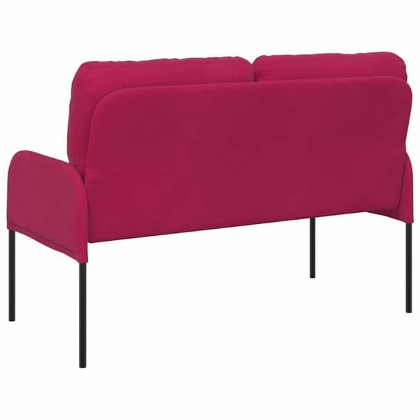 Canapéer med kudde 110cm Bordeaux Fanér
