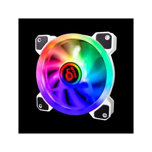 RGB-fläkt - Talius - Iris Spectrum - 12 cm - 36 cfm - Vit Vit