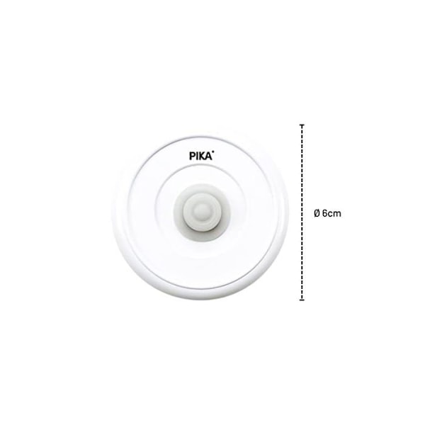 PIKA - Set med 2 universella vakuumlock - Storlek S: diameter 6 cm