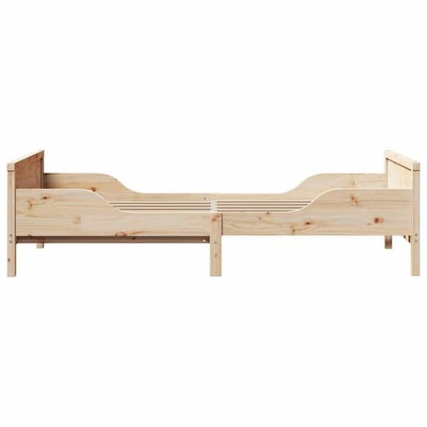 vidaXL Sängram Brun 80 x 200 cm Ingenjörsträ 877206