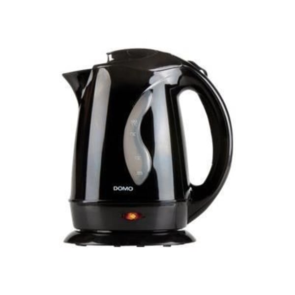 DOMO DO9019WK vattenkokare - 1,7L - 2200W - Synlig vattennivå - Automatisk avstängning Svart