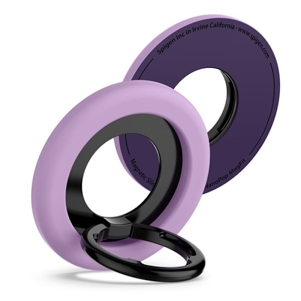 Fingerstöd med stödfunktion (Grape Purple) Spigen Nano Pop MagSafe Telefonring