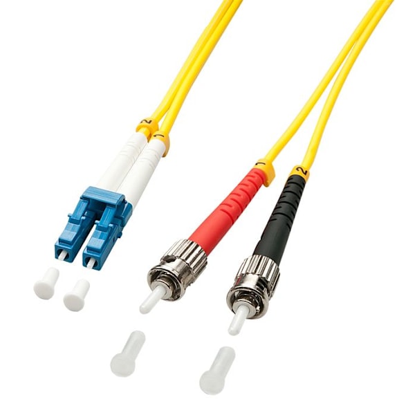 Duplex fiberoptik LC-ST OS2, 5m