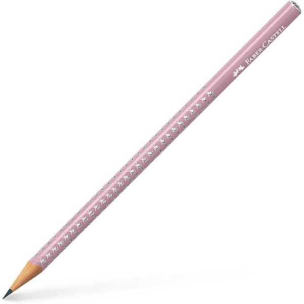 Grafitkritor - Faber-Castell - Rosa/kokosnöt-set - 2 x kritor - 1 x suddgummi - 1 x blyertssuddig Flerfärgad