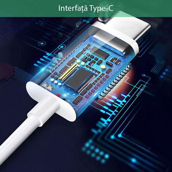 Hörlurar - Yesido - YH35 - Typ C - In-ear - Svettresistent Vit