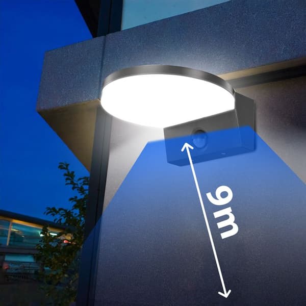 LED-lampa med rörelsesensor - Maclean - MCE344 G - 15W - IP65 - 1560lm grå
