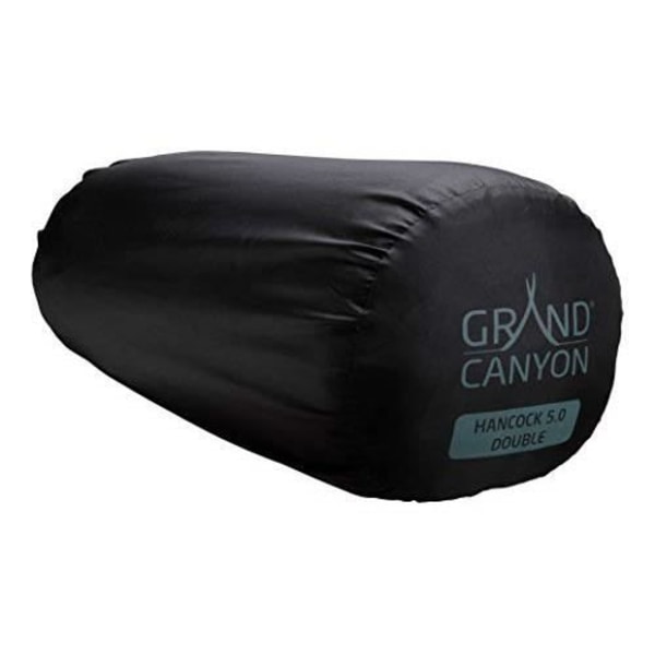 Grand Canyon HANCOCK 5.0 DUBBEL - Självuppblåsande matta, campingmatta - 198x130x5cm - Botanisk trädgård (mörkgrön) 151484 Botanisk trädgård (mörkgrön)