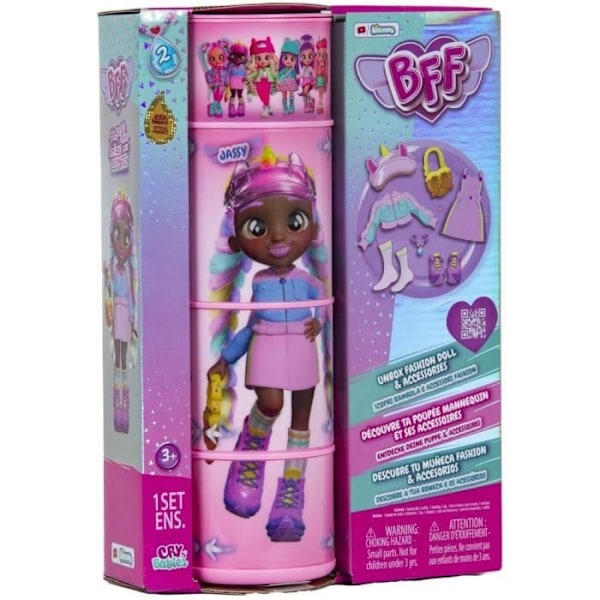 BFF Cry Babies IMC TOYS modedocka - Series 2 - Jassy - 20cm Flerfärgad