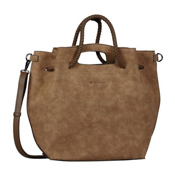 TOM TAILOR Marva Zip Shopper L Nougat [160772] - axelväska handbag kastanj