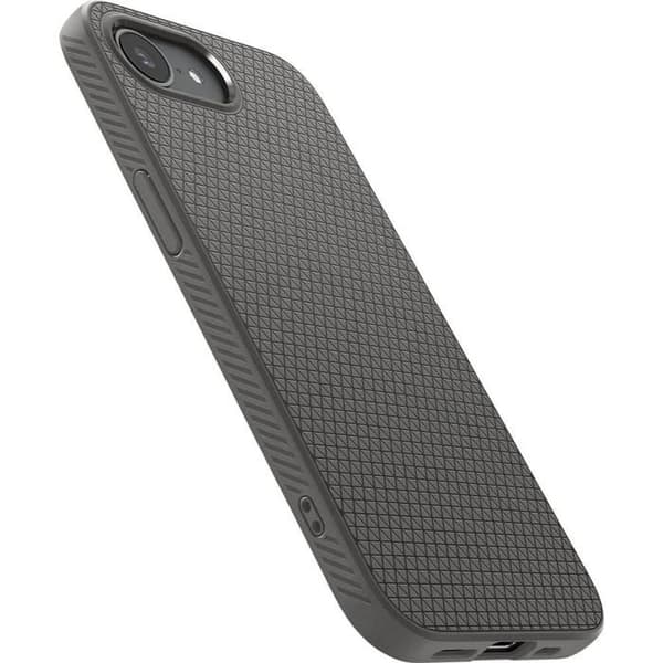 Coque - Spigen - Liquid Air - iPhone 16E - TPU - Halkfri - Air Cushion Grå Marmor