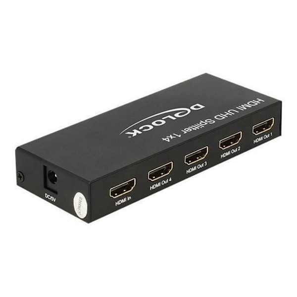 UHD 4K HDMI video-ljud splitter - DELOCK - 1 x HDMI in > 4 x HDMI ut - HDCP kompatibel - 4K stöd