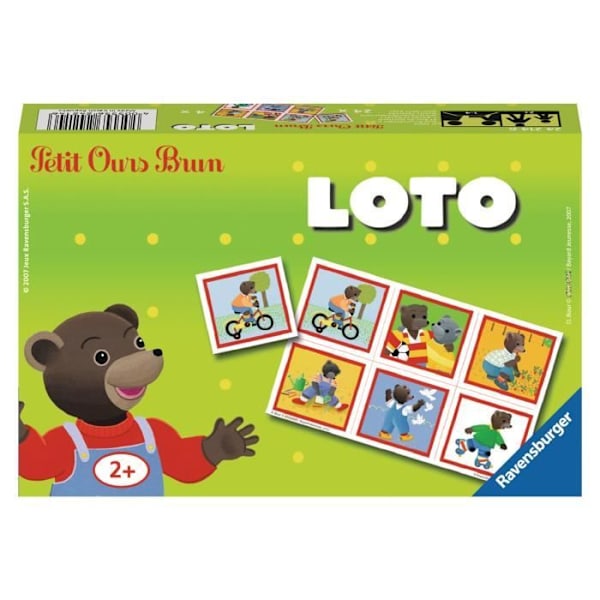 LITTLE BROWN OURS Loto - Klassiskt pedagogiskt spel - Ravensburger-Från 2 år Flerfärgad