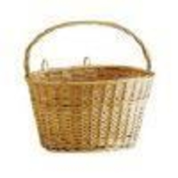Flätad cykelkorg fram - Basilika - Blandat - Vuxen - MTB - H:23 L:37 l:30 cm Korg