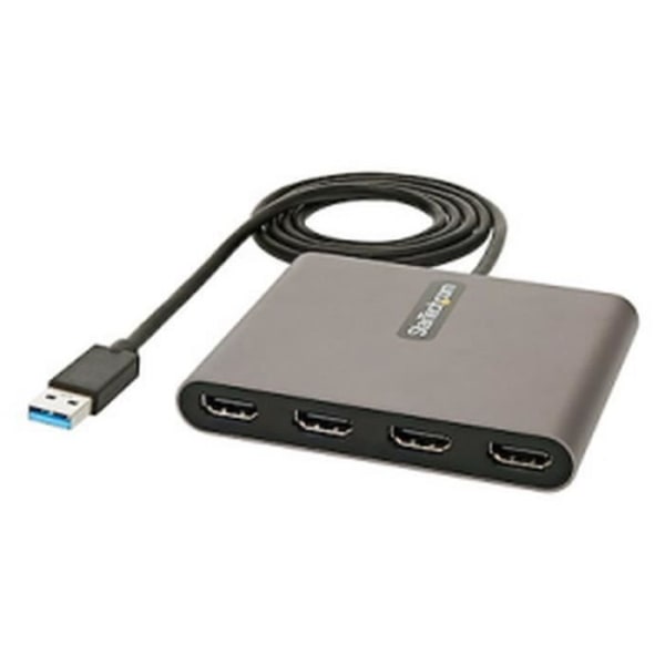 StarTech.com - USB32HD4 - USB 3.0 till 4x HDMI-adapter - USB Typ-A till Quad HDMI Converter Grå