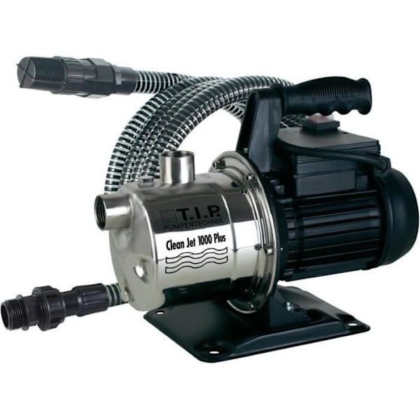 Trädgårdspump - TIP - Clean-jet 1000 Plus - Inox - 3300 l/h - 800 W - Självprimande Rostfritt stål