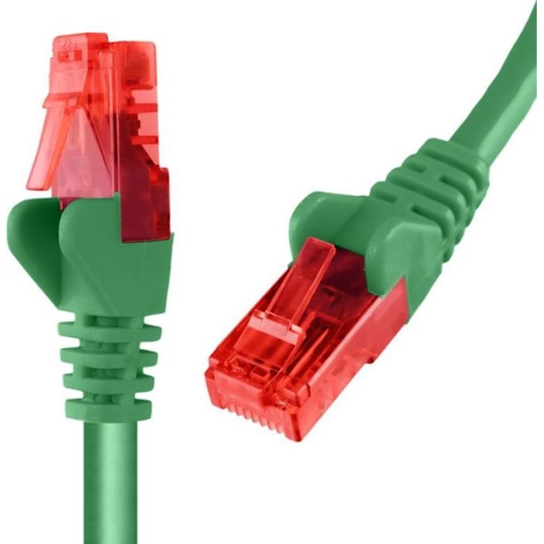 Switch - hub ethernet - injektor Spacetronik - KRJ6UUG1020 - RJ45-kabel CAT 6 U/UTP AWG24 grön 2m