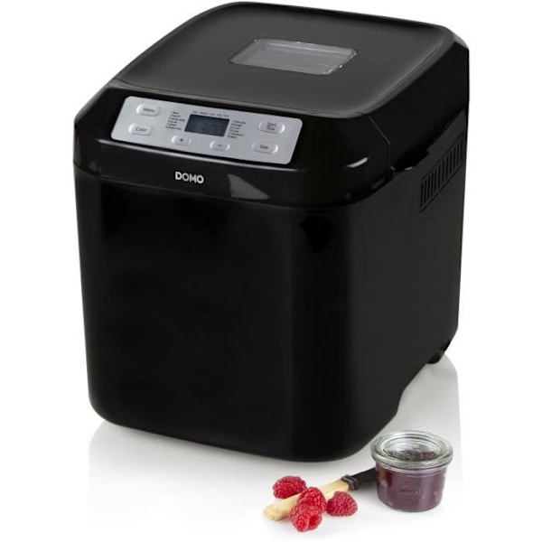 Automatisk brödmaskin - DOMO - B3974 - 550 W - 12 program - LCD-skärm Svart