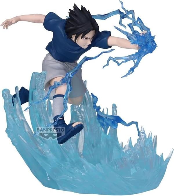 Figur Naruto - BANPRESTO - Uchiha Sasuke - Samling Kombinationsstrid - 12 cm - PVC - Dynamisk figur
