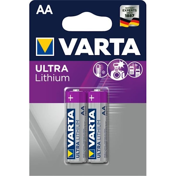 Blisterpack med 4 st AAA 1,5V batterier - VARTA - 6103301404