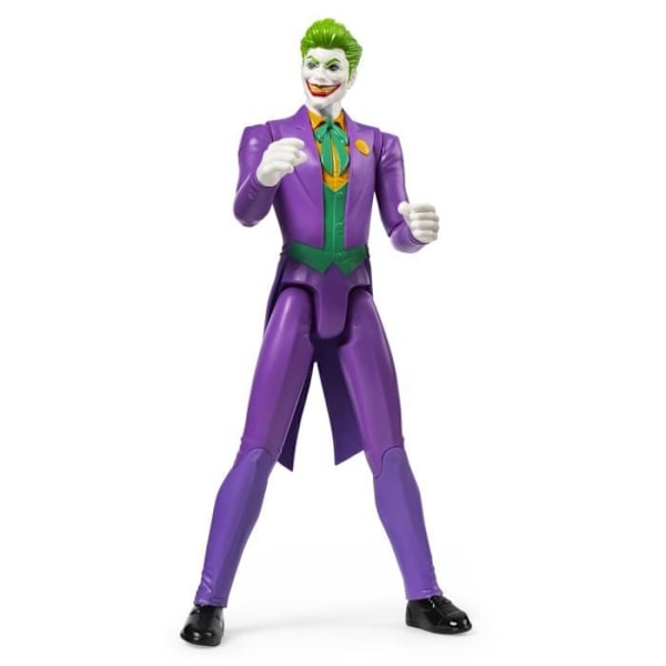 Joker Figur 30 cm - Batman - SPIN MASTER - Storformat ledad figur - Vit Flerfärgad