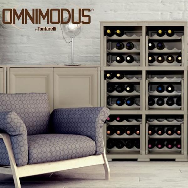 Tontarelli Cellar 85,5 cm x 40 cm wenge för 18 flaskor