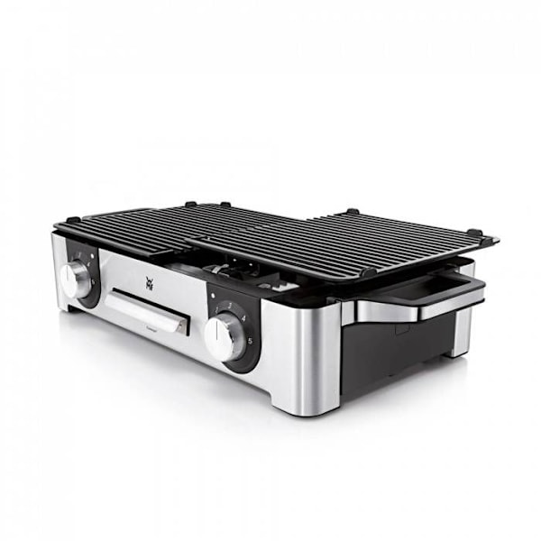 Elgrill - WMF - Lono - 2400W - 28 x 50 cm - Non-stick - Två kokzoner Matt Cromargan