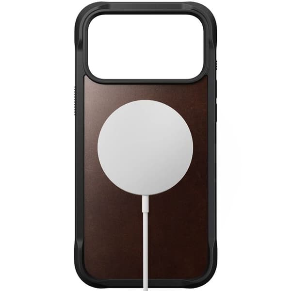 Läderfodral - NOMAD - iPhone 17 Pro Max - Rustik Brun - Robust Skydd - Elegant Brun svart
