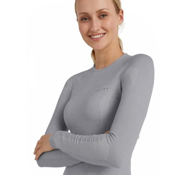 Falke Wool-Tech långärmad t-shirt för kvinnor grå M