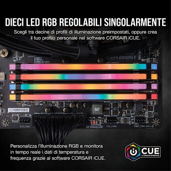 RAM-minne - Corsair - Vengeance RGB PRO - 128 GB - DDR4 3200 MHz - CL16 - Fyrkanal