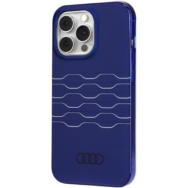Fodral för iPhone 13 Pro Max - AUDI - Blå - Hård - Audi-logga - Hållbar och flexibel Blå