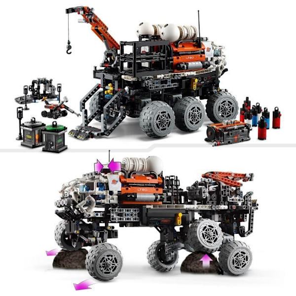 LEGO Technic 42180 Bemannad Mars Exploration Rover, leksak med rymdtema Flerfärgad