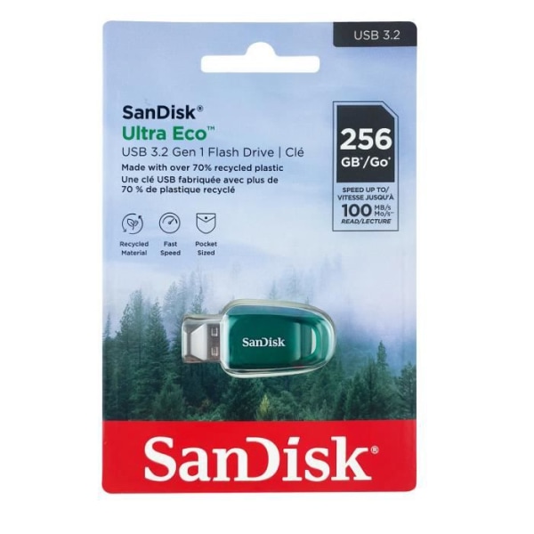 USB-nyckel - SanDisk - Ultra Eco™ - 256 GB - USB 3.2 - Läshastighet 100 MB/s