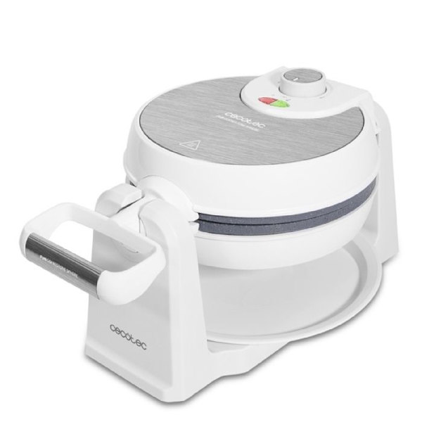 Cecotec Fun Gofrestone Sphere Waffle Maker. RockStone non-stick beläggning, cirkulär design, 180 rotation för att optimera användningen