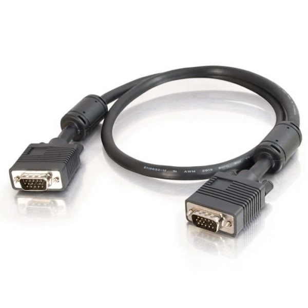 C2G 2M M-M UXGA HD15 Pro Series Display-kabel, 2m, VGA (D-Sub), VGA (D-Sub), hane, hane, guld